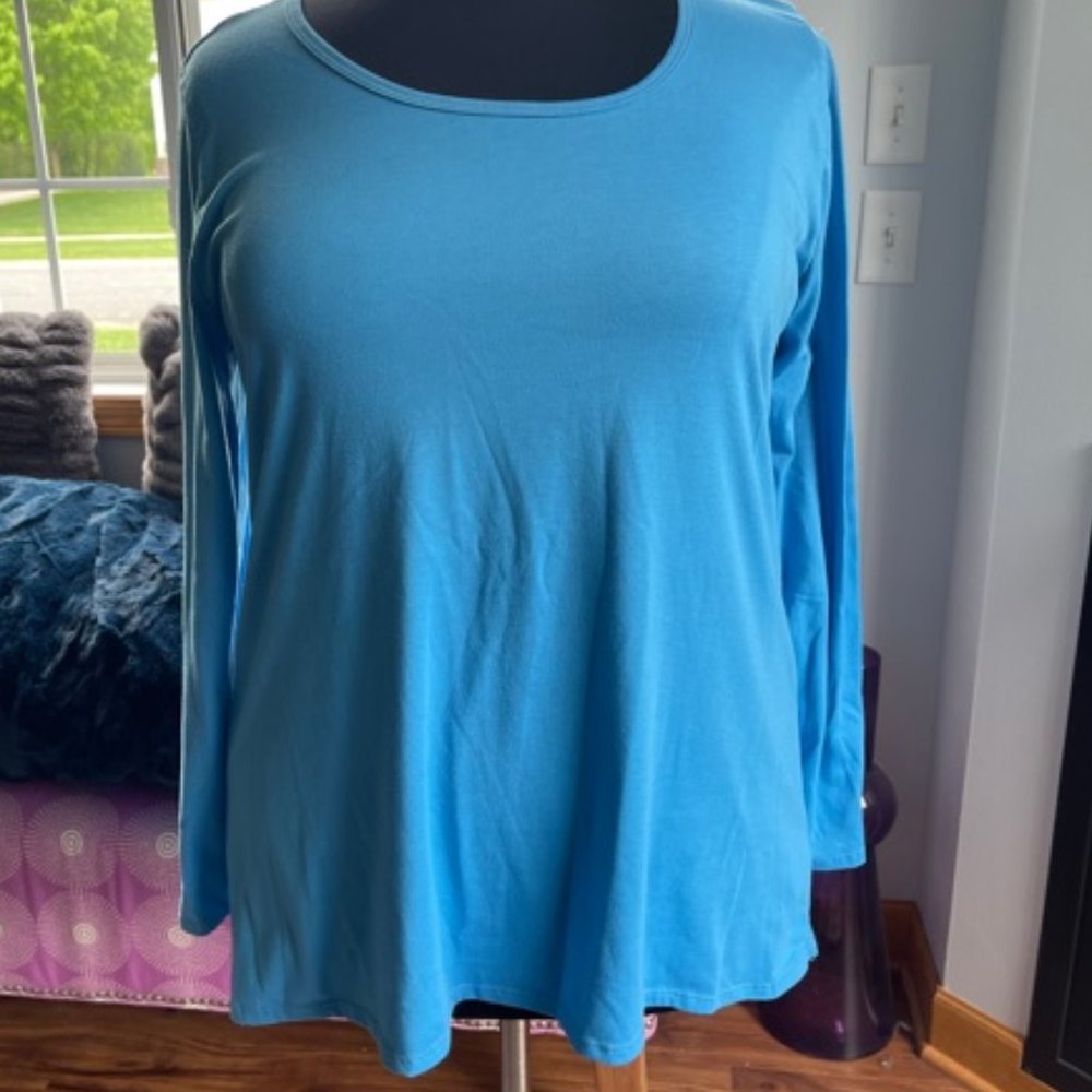 Light Blue LulaRoe Olive Tunic Top 2XL